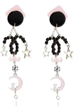 AMIR SLAMA Moon pendant earrings