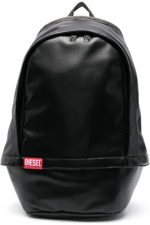 Diesel Logo Faux Leather Backpack - Farfetch