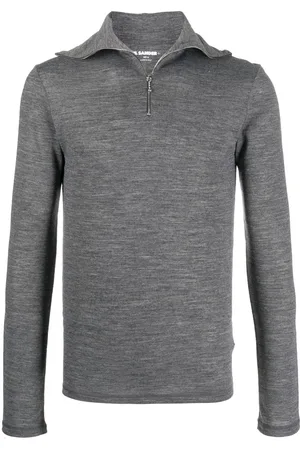 Jil Sander Logo-print m??lange-effect sweatshirt