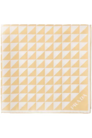 Prada Triangle-logo twill scarf