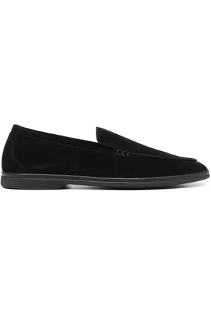 Scarosso Ludovico almond-toe suede loafers