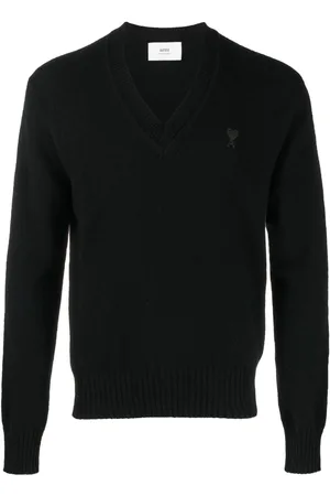 Ami V-neck knitted jumper