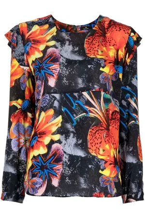 Paul Smith Floral-print long-sleeve blouse