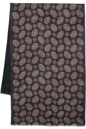 DELL'OGLIO Men Scarves - Two-tone patterned scarf