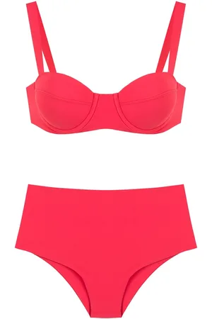 Isolda Vermelho high-waisted bikini set