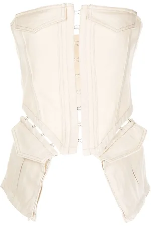 DION LEE Pocket denim corset