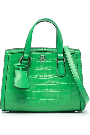 Michael Kors Chantal embossed-crocodile tote bag