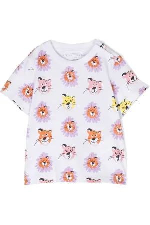 Stella McCartney Animal-print cotton T-shirt