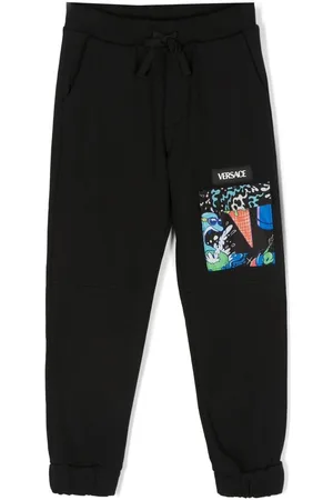 VERSACE Flap-pocket track pants