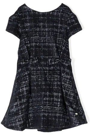 Tartine Et Chocolat Tweed metallic-detailing dress