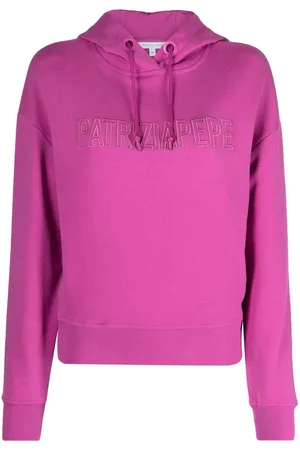 Patrizia Pepe Essential logo-embroidered hoodie