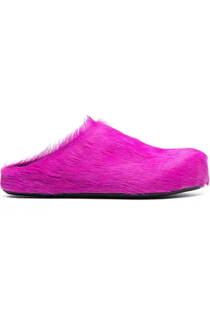 Marni Fussbet Sabot calf-hair slippers