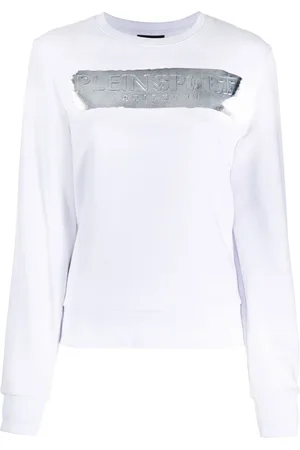Philipp Plein Metallic logo-print cotton sweatshirt