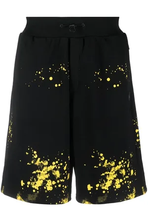 Philipp Plein Paint splatter-print track shorts