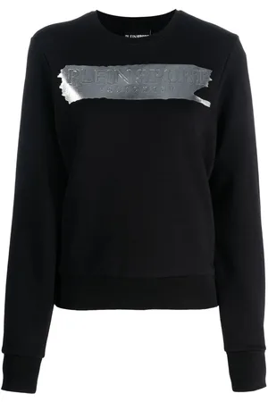 Philipp Plein Metallic-logo cotton sweatshirt