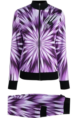 Philipp Plein Print tie-dye two-piece tracksuit