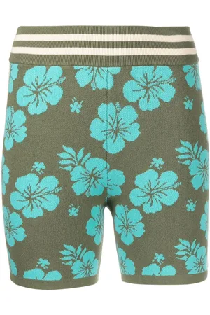 The Upside Aloha-knit spin shorts