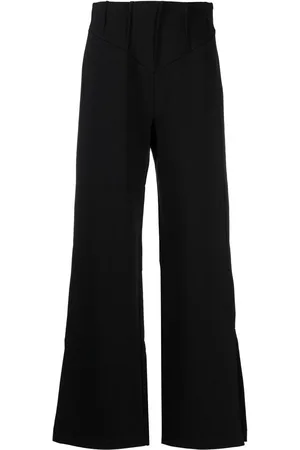 GCDS Wide-leg cotton-jersey trousers