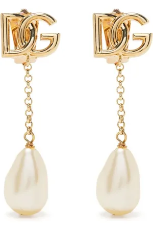 Dolce & Gabbana Logo drop earrings