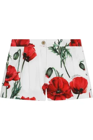 Dolce & Gabbana Floral-print cotton shorts