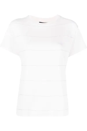 Fabiana Filippi Bead-embellished short-sleeve T-shirt