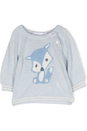 PATACHOU Brushed-knit fox jumper
