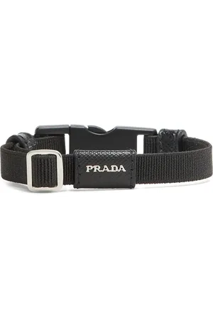 Prada Logo-lettering buckled bracelet