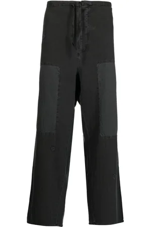 MM6 Maison Margiela Relaxed tie waist trousers - Black | Garmentory