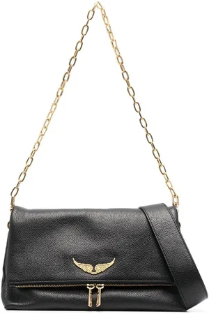 Zadig & Voltaire Logo-plaque leather shoulder bag