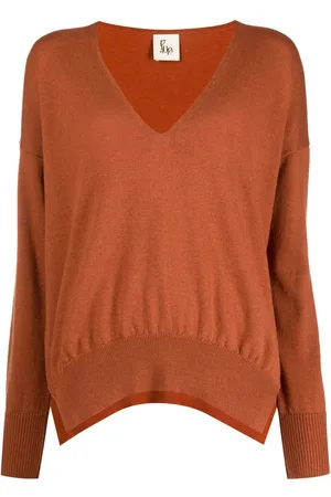 Paula Drop-shoulder V-neck sweater