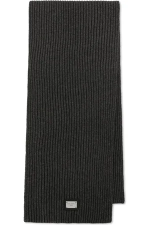 Dolce & Gabbana Logo-patch wool scarf