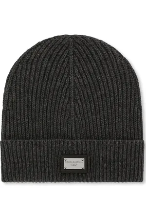 Dolce & Gabbana Logo-tag cashmere-wool beanie