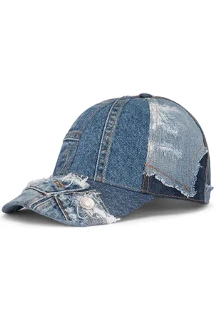 Dolce & Gabbana Patchwork-denim baseball cap