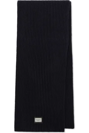 Dolce & Gabbana Logo-patch wool scarf