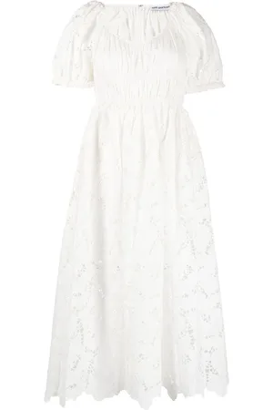 Self-Portrait Flared lace midi dress
