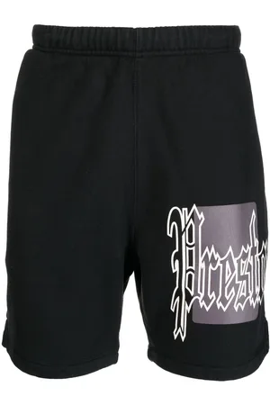 Heron Preston Color Blocks logo-print track shorts