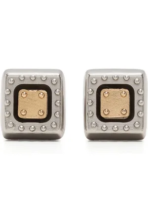 PORTS 1961 Two-tone square earrings