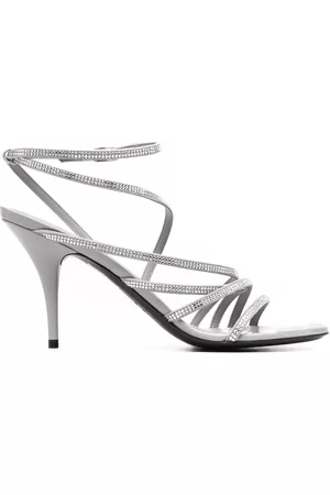 Balenciaga Women Platform Sandals - Glow 90mm strass sandals