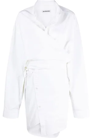 Balenciaga BB-monogram Cotton-poplin Shirt Dress