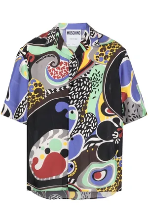 Moschino Graphic-print Cuban shirt