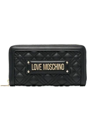 Moschino Quilted logo-plaque purse