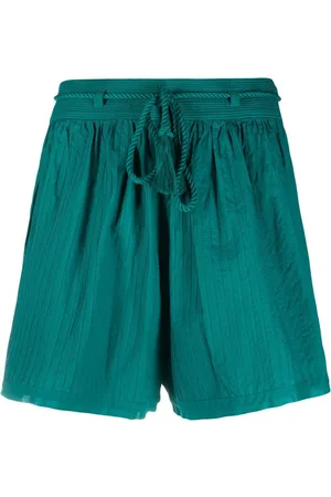 ULLA JOHNSON Rina high-waisted cotton shorts