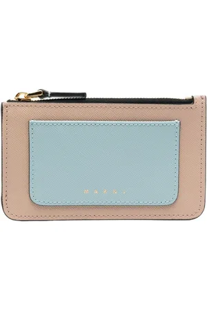 Marni Leather colour-block cardholder