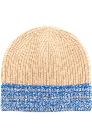 PRINGLE OF SCOTLAND Two-tone ribbed beanie