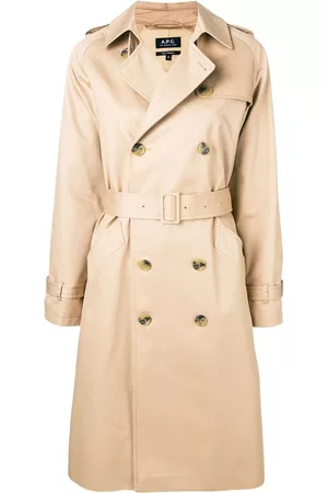 A.P.C. Women Trench Coats - Belted trench coat