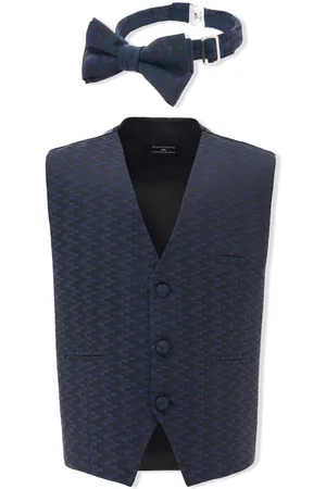 M. Moustache Abstract-print waistcoat set