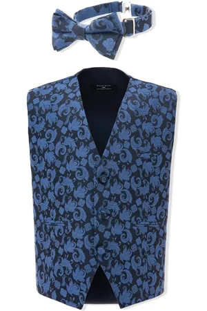 M. Moustache Baroque-print waistcoat set