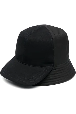 Prada Baseball-panel leather bucket hat