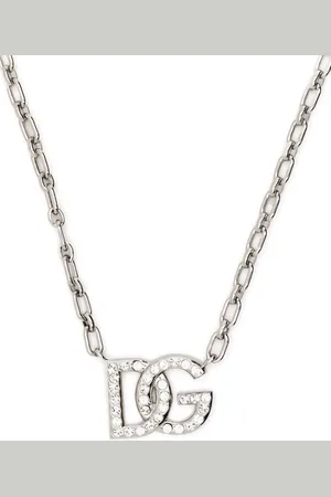 Dolce & Gabbana Logo-charm chain-link necklace