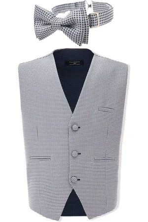 M. Moustache Geometric-print waistcoat set